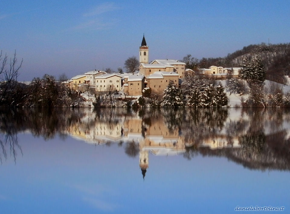 Samone di Guiglia - Lago immaginario in inverno